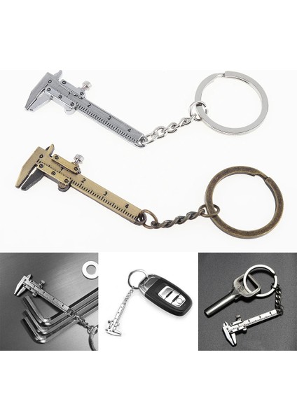 Altın 0-40MM Taşınabilir Mini Çinko Alaşım Sürmeli Kumpas Zincir Anahtarlık ve Mücevherat Ölçümü Için 1mm Doğruluk (Yurt Dışından) fiyatları