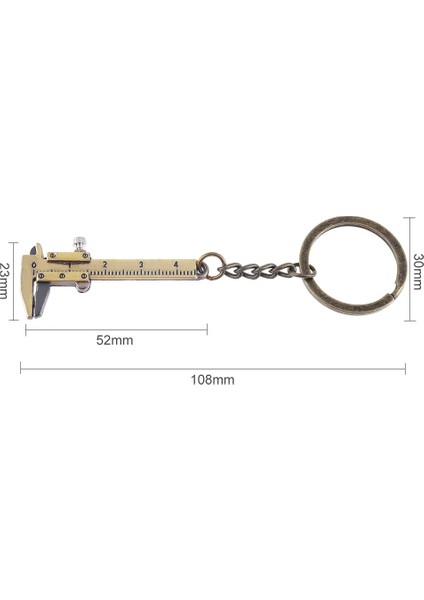 Altın 0-40MM Taşınabilir Mini Çinko Alaşım Sürmeli Kumpas Zincir Anahtarlık ve Mücevherat Ölçümü Için 1mm Doğruluk (Yurt Dışından) fırsatları