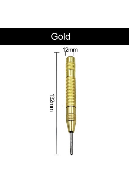 Altın Süper Güçlü Otomatik Merkez Punch Kerner Konumlandırma Yaylı Ayarlanabilir Marker Ahşap Cam Pres Dent Metal Matkap (Yurt Dışından)
