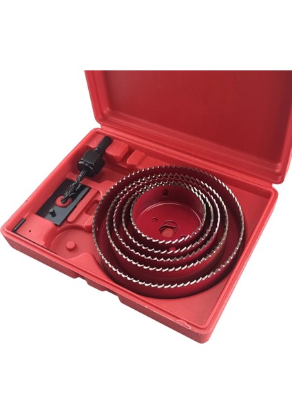 Kırmızı 8 Adet 19-64MM 19-127MM Delik Testere Seti Testere Fincan Ahşap Alçıpan Için Taç Matkap Ucu Ahşap Pvc Plastik Yoğunluk Levhası Metal Ağaç Işleme Aletleri (Yurt Dışından) modelleri