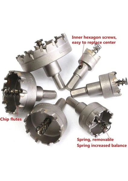 25.5mm 1 Adet 12-125MMTCT Karbür Ucu Çekirdek Matkap Ucu Delik Testere Metal Işleme Kesici Paslanmaz Çelik Alaşımlı Metal Delme Matkap Ucu (Yurt Dışından) fırsatları