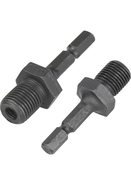 2 Adet Set Matkap Chuck Adaptörü 1/4 "hex Shank Adaptörü 1/2" 3/8 "erkek Konu Elektrikli Matkap Uçları Collet Hızlı Değişim Dönüştürücü (Yurt Dışından) modelleri