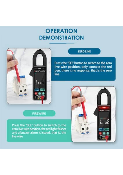 Siyah Aneng ST211 Dijital Pens Metre Multimetre 6000 Sayım Dc/ac Gerilim Akım Test Cihazı Araba Amp Hz Büyük Renkli Ekran Ncv Ohm Testi (Yurt Dışından) fiyatları