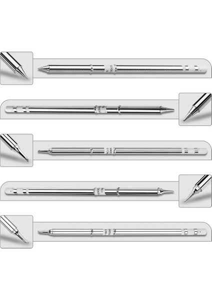 Set Başına 15 Adet T12 Serisi Havya Ipuçları Hakko Kolu LED Titreşim Anahtarı Sıcaklık Kontrol Cihazı FX951 FX-952 (Yurt Dışından) modelleri