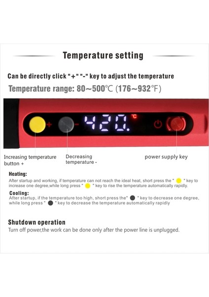 ST-936 ve 10 Uçlu 110V Cxg 936D LED Dijital Sabit Sıcaklık Ayarlanabilir Profesyonel Elektrikli Havya 220V 110V 60W Rework Kaynak Aracı (Yurt Dışından) modelleri