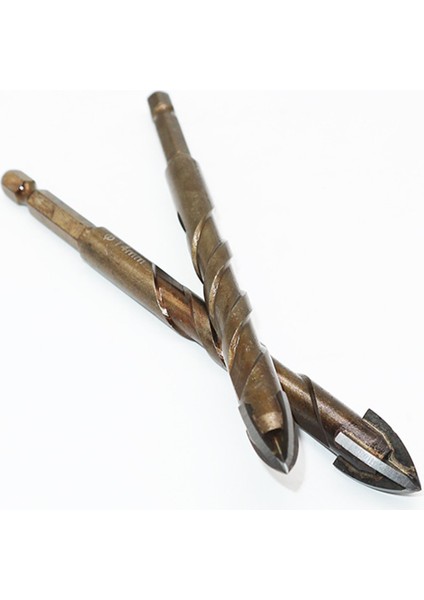 Kahverengi 3 4 5 6 6mm 3-12MM Çapraz Hex Kiremit Matkap Uçları Seti Cam Seramik Beton Delik Açıcı Tuğla Sert Alaşım Üçgen Bit Ağaç Işleme Aleti Kiti (Yurt Dışından) modelleri