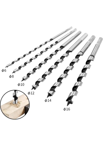 10MM 460MM 1 Adet Ahşap Büküm Matkap Ucu 6/8/10/12/14/16/18/20/22/25MM Ağaç Işleme Merkezi Matkap Ucu Seti Metal Çelik Uçları Ağaç Işleme Araçları (Yurt Dışından)