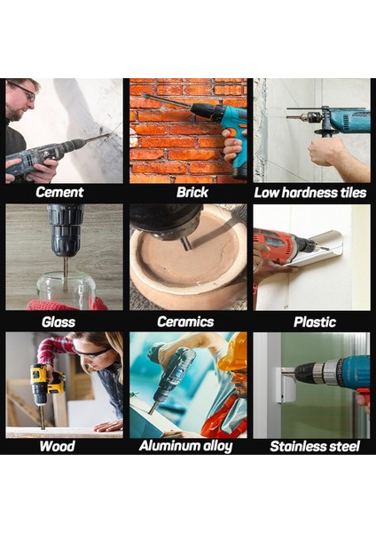 Brown3 4 5 6 8 10 12 Dızaınlıfe 3-12MM Çapraz Hex Kiremit Matkap Uçları Cam Seramik Beton Delik Açıcı Tuğla Sert Alaşım Üçgen Bit Araç Kiti Için Set (Yurt Dışından) indirimleri