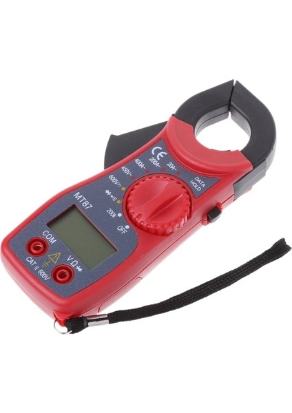Kırmızı LCD Dijital Voltmetre Ampermetre Ohmmetre Multimetre Volt Ac Dc Test Cihazı Kelepçe Me Dropship (Yurt Dışından)