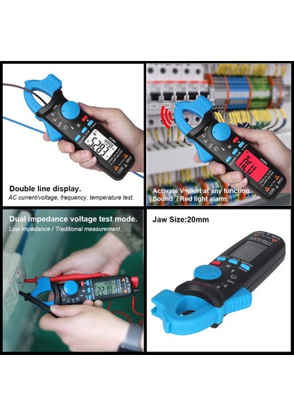 ACM81-BLACK Bsıde True Rms Pens Metre 1ma Pense Ampermetre Profesyonel Araba Tamir Dijital Multimetre Dc Ac Akım Volt Sıcaklık Kapasitör Test Cihazı (Yurt Dışından) indirimleri