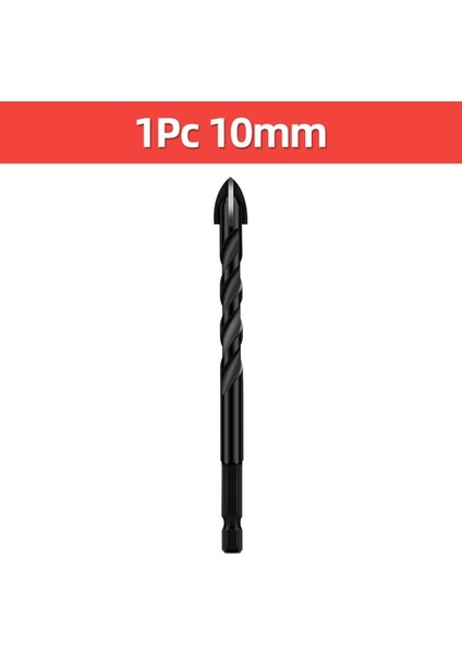 1 Adet 10MM Çapraz Altıgen Kiremit Matkap Uçları Cam Seramik Beton Delik Açıcı Alaşım Üçgen Matkap Ucu Seti Araçları 3/4/5/6/8/10/12MM (Yurt Dışından)