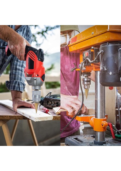 4-12 Üçgen 4-12 4-20 4-32 Hss Titanyum Kaplamalı Adım Matkap Ucu Delme Elektrikli El Aletleri Metal Yüksek Hız Çelik Ahşap Delik Kesici Koni Matkap (Yurt Dışından) modelleri