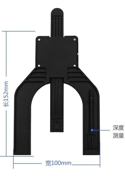 Siyah 0-80MM Dijital Yükseklik Ölçer Masa Testere 80MM Derinlik Ölçer 3 Birim Inç/mm/kesir Kilitleme Vidası Ağaç Işleme Yönlendirici Masa Araçları (Yurt Dışından) indirimleri