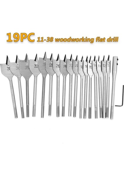 Diğer 19 Adet Maça Matkap Ucu Seti, Genişletilmiş Çubuk Matkap Ucu ile Premium Karbon Çelik, Ağaç Işleme Için Delici Matkap Uçları (Yurt Dışından) fiyatları