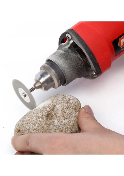 Altın 6 Adet 22MM Zımpara Elmas Kesme Bıçakları Matkap Ucu + 1 Mandrel Dremel Seti Taşlar, Metal, Cam, Porselen, Ahşap Kesme 2019NEW (Yurt Dışından) fırsatları