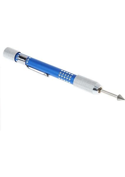 Mavi 4 In 1 Mini Diamonte Grit Kalemtıraş Iğne Seti Takı Ahşap Oyma Araçları Için (Yurt Dışından)