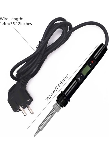 Havya Standı Ab Elektrikli Havya 80W LCD Dijital Ekran Ayarlanabilir Sabit Sıcaklık Dahili Isıtma Kaynak Araçları 220V/110VEU/USPLUG (Yurt Dışından) modelleri