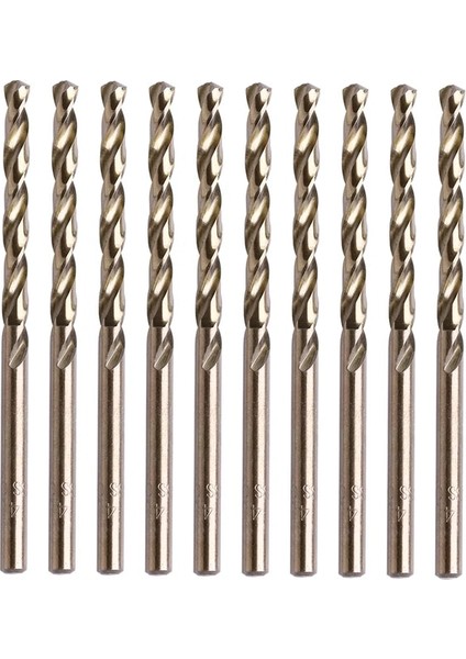 Kahverengi Yüksek Hız Çeliği Mini Matkap Uçları, Alaşımlı Çelik, Demir Dışı Metal, Dökme Demir ve Sert Plastiklerde Delik Açmak Için 10 Adet (Yurt Dışından)