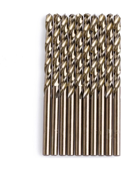 Kahverengi Yüksek Hız Çeliği Mini Matkap Uçları, Alaşımlı Çelik, Demir Dışı Metal, Dökme Demir ve Sert Plastiklerde Delik Açmak Için 10 Adet (Yurt Dışından)