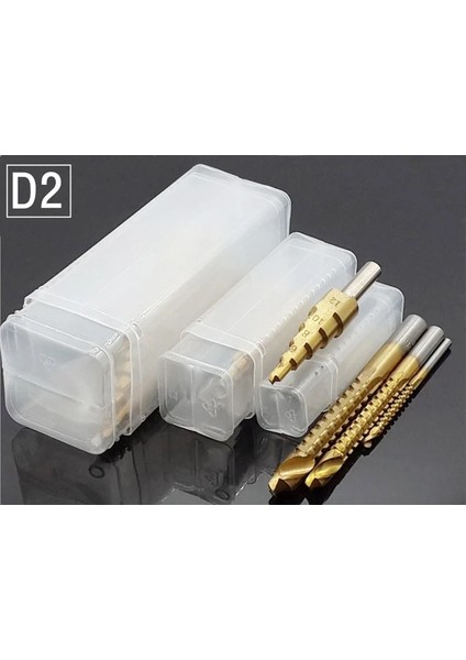 D2 6 Adet Hss Çelik Titanyum Adım Matkap Ucu Seti 4-12/20/32MM Metal Delik Kesici Ahşap Koni Çekirdek Delme Delik Testere Aracı + 3,6,8 Testere Matkap (Yurt Dışından)