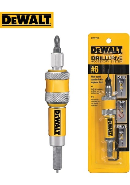 DW2700 6mm Dewalt #6 #8 #10 Matkap Çevirme Tahrikli Komple Ünite DW2700 DW2701 DW2702 2'si 1 Arada Havşa Ahşap Matkap Ucu 6mm 8mm 10MM (Yurt Dışından) fiyatları