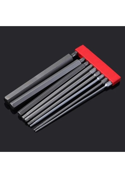 150MM Altıgen Tornavida Ucu S2 Alaşımlı Çelik Uzun Tornavida Ucu Altıgen Kolu Hex Sürücü Uçları El Aleti Seti Hex Sürücü Aksesuarları (Yurt Dışından)
