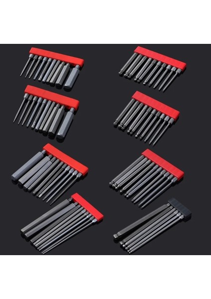 150MM Altıgen Tornavida Ucu S2 Alaşımlı Çelik Uzun Tornavida Ucu Altıgen Kolu Hex Sürücü Uçları El Aleti Seti Hex Sürücü Aksesuarları (Yurt Dışından)