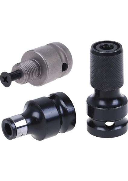 3 Adet Matkap Chuck Adaptörü Vidalı 1/2 "kare 1/4" Altıgen Soket Adaptörü Dönüştürücü Darbe Anahtarı (Yurt Dışından) fiyatları