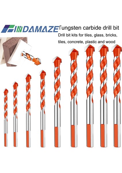 4 5 6 8 10MM 3-12MM Profesyonel Tungsten Karbür Matkap Ucu Sondaj Için Kullanılan Cam Seramik Karo Beton Metal Delme Aracı Merkezi Bit Seti (Yurt Dışından) fiyatları
