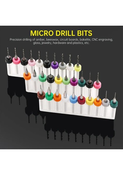 0.6-1.5mm 10 Adet Karbür Mikro Matkap Ucu Seti Pcb Kartı Delik Delme Araçları 0.1-1mm Cnc Pcb Matkap Ucu Mini Baskı Devre Kartı Matkap Ucu Kiti (Yurt Dışından)