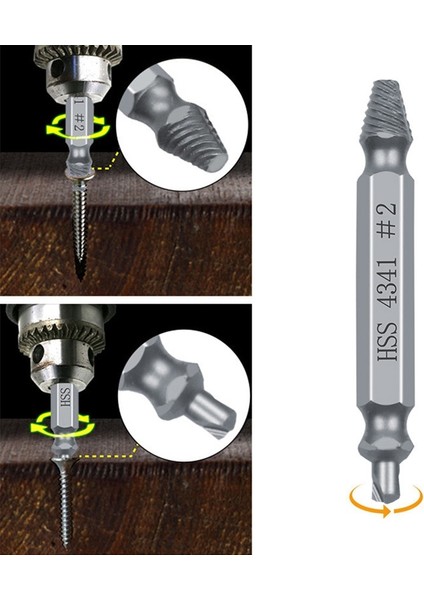 Kutu ile 6 Pcs Altın 4/5/6 Pcs Hasarlı Vida Çıkarıcı Matkap Ucu Seti Soyulmuş Kırık Vida Cıvata Sökücü Çıkarıcı Yıkım Aletlerini Kolayca Çıkarın (Yurt Dışından)