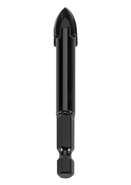 Siyah 12MM Çapraz Hex Kiremit Uçları Cam Seramik Beton Delik Açıcı Alaşım Üçgen Matkap 3/4/5/6/7/8/10/12MM Delik Testere Ağaç Işleme Araçları (Yurt Dışından)