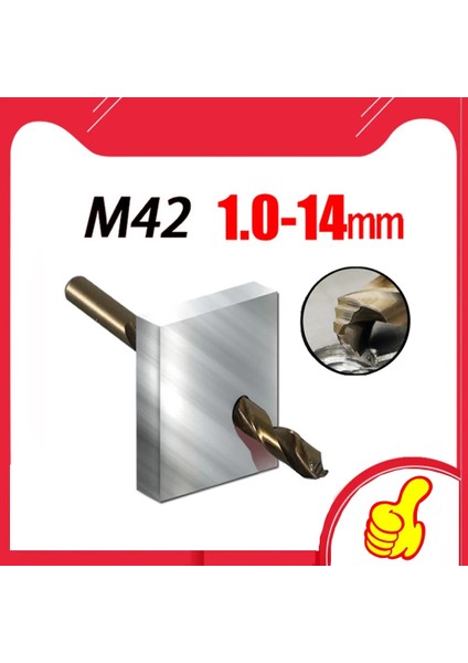 Kobalt 2.1mm Yüksek Kalite 1pc Hss M42 Kobalt Büküm Matkap Ucu 1 -14MM Sertleştirilmiş Çelik, Dökme Demir Paslanmaz Çelik Üzerinde Delme Için Kullanılır (Yurt Dışından)