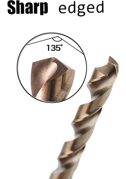 Kobalt 2.1mm Yüksek Kalite 1pc Hss M42 Kobalt Büküm Matkap Ucu 1 -14MM Sertleştirilmiş Çelik, Dökme Demir Paslanmaz Çelik Üzerinde Delme Için Kullanılır (Yurt Dışından)