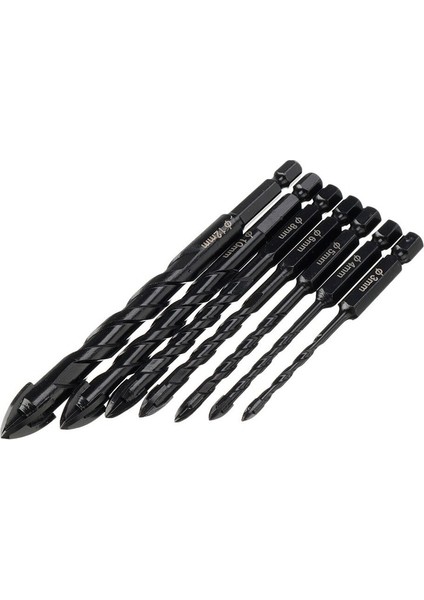 3 4 5 6 8 10 12MM 4 Flüt Duvarcılık Matkap Uçları Tungsten Karbür Ucu Seramik Beton Matkap Ucu Seti Cam Karo Tuğla Plastik ve Ahşap Duvar (Yurt Dışından)