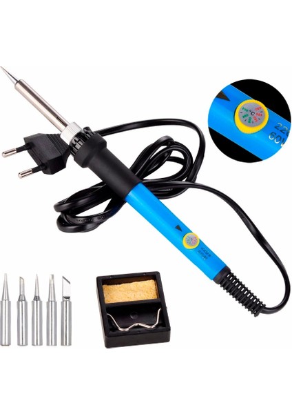 Set 7 60W, Ab Chanseon Ab/abd Tak 60W Ayarlanabilir Sıcaklık Elektrikli Havya Kiti Kaynak Ucu Lehim Teli Taşınabilir Kaynak Onarım Aracı (Yurt Dışından) indirimleri