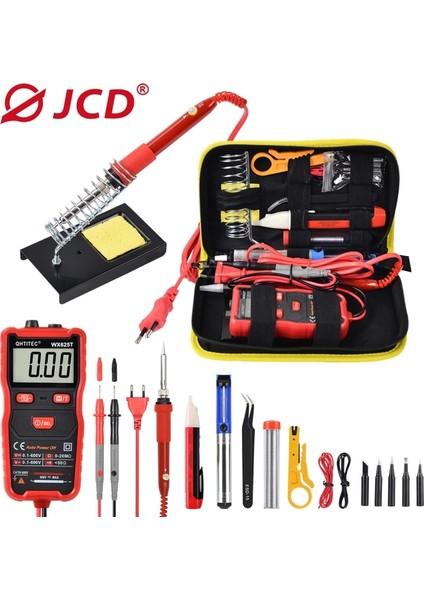 Koyu Mavi 110V 60W, Ab, Kaynak Uçlu Jcd Elektrikli Havya Seti Dijital Multimetreli 60W 220V Ayarlanabilir Sıcaklık Lehimleme Istasyonu Kaynak Onarım Aletleri (Yurt Dışından)