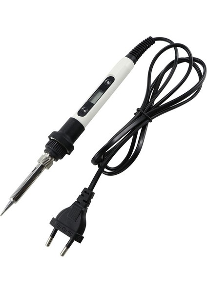 Beyaz Set-1 220V Ab Tak Ayarlanabilir Sıcaklık 80W LCD Dijital Ekran Elektrikli Havya 220V / 110V Kaynak Demiri Ipuçları Kaynak Onarım Araçları (Yurt Dışından)