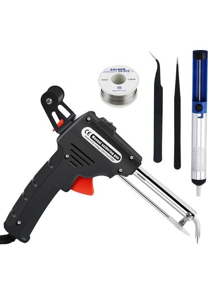 Siyah Isı Ab Fişi 220V Ab/abd 60W Havya Otomatik Kaynak Devre Onarımı Için Kalay Tabancası Lehim Sökme Pompası Göndermek Dıy Lehimleme Aracı (Yurt Dışından)
