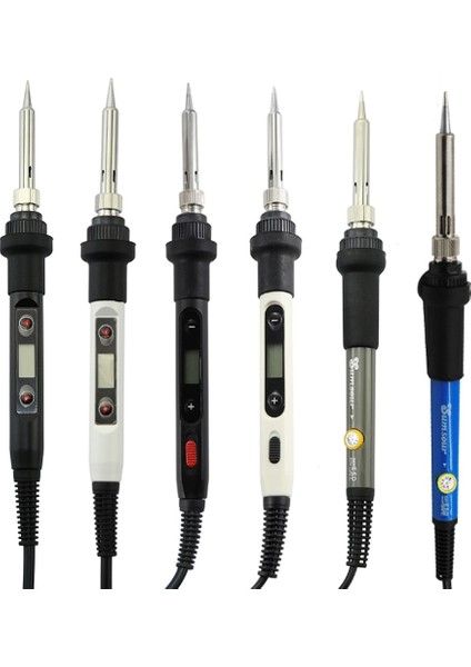 60W Mavi 110V Abd Plug 60W/80W Elektrikli Havya Ayarlanabilir Sıcaklık Kaynak Onarım Araçları Seramik Isıtıcı Rework Istasyonu Isı Kalemi (Yurt Dışından) indirimleri