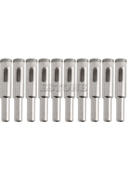 10MM 10 Adet Elmas Kaplı Çekirdek Matkap Uçları 5mm 6mm 8mm 10MM 12MM Delik Testere Cam Karo Seramik Mermer Çalışma Aksesuarları (Yurt Dışından)