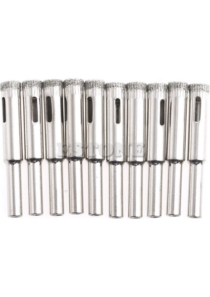 10MM 10 Adet Elmas Kaplı Çekirdek Matkap Uçları 5mm 6mm 8mm 10MM 12MM Delik Testere Cam Karo Seramik Mermer Çalışma Aksesuarları (Yurt Dışından) fırsatları