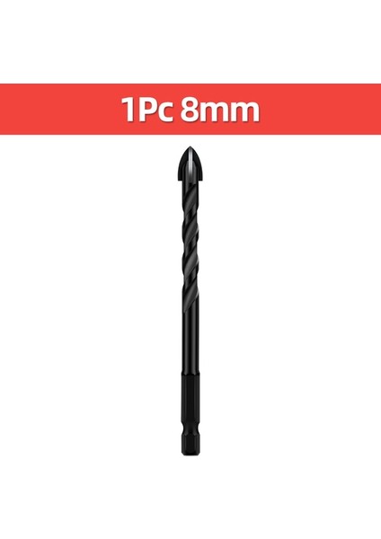 1 Adet 8mm Çapraz Altıgen Kiremit Matkap Uçları Cam Seramik Beton Delik Açıcı Alaşım Üçgen Matkap Ucu Seti Araçları 3/4/5/6/8/10/12MM (Yurt Dışından)