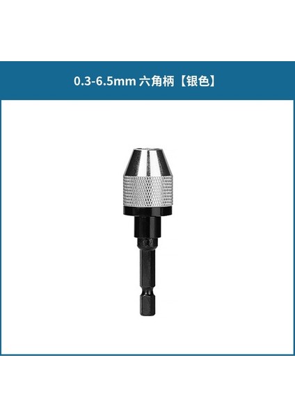 0.3-6.5mm Hex Matkap Chuck Anahtarsız Tornavida Darbeli Sürücü Adaptörü Elektrikli Mikro Motor Kelepçe Mini Chuck Fikstürü Hex Shank Matkap Uçları Adaptörü (Yurt Dışından)