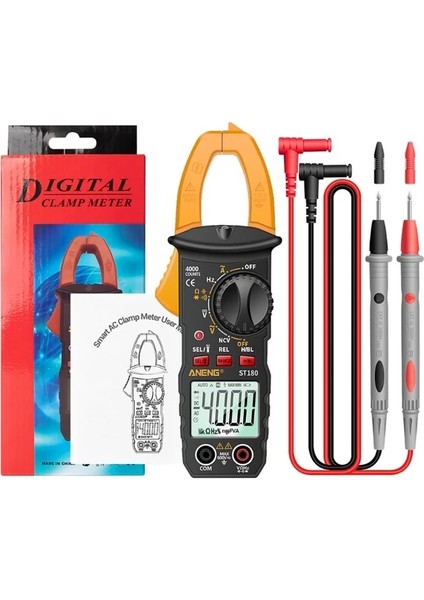 Sarı Dijital Multimetre, Trms 6000 Ac/dc Gerilim Akımını, Kapasitesini Ölçen Otomatik Aralıklı Gerilim Test Cihazı Voltmetresini Sayım (Yurt Dışından)