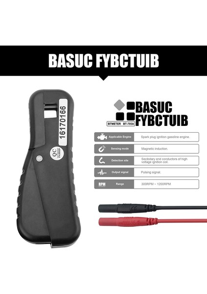 Siyah Btmeter BT-705A Otomotiv Sinyal Alma, Endüktif Motor 300 ~ 1200 Rpm Kelepçe Kablosu, Dijital Multimetre Için Pikap Kablosu Aksesuarı (Yurt Dışından) fiyatları