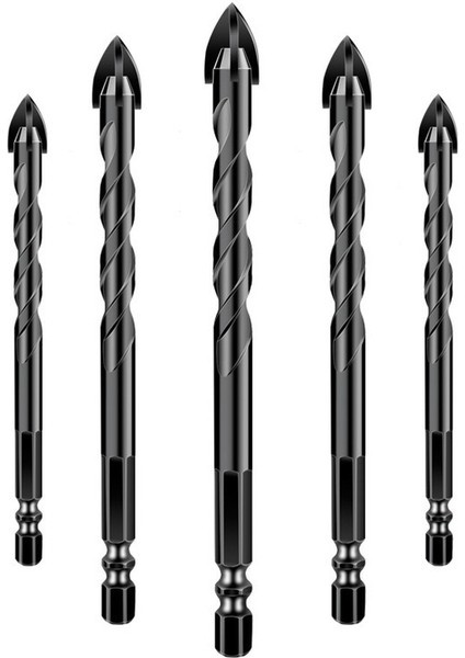 6mm-1 Adet 3-12MM Çapraz Hex Kiremit Matkap Uçları Seti Cam Seramik Beton Delik Açıcı Tuğla Sert Alaşım Üçgen Bit Araç Kiti Metal Matkap (Yurt Dışından) fiyatları