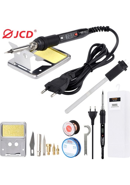 Resim Rengi 80W 110V, Abd Jcd Havya 80W 110V 220V Sıcaklığı Ayarlanabilir Kaynak Lehim Araçları Havya Kiti Saf Bakır Ipuçları Seramik Isıtıcı (Yurt Dışından) fırsatları