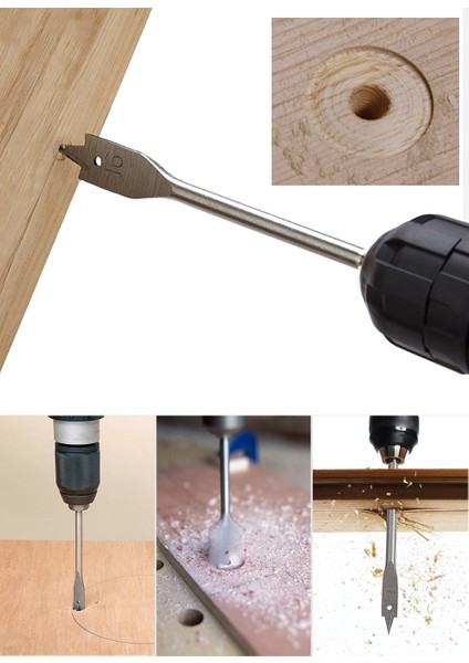 12MM 1 Adet 6-55MM Dayanıklı Ağaç Işleme Aleti Setleri Düz Matkap Uzun Yüksek Karbonlu Çelik Ahşap Düz Matkaplar Ağaç Işleme Maça Matkap Uçları (Yurt Dışından)