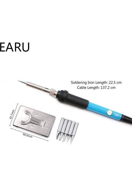 Ipuçları Abd Yeni Ayarlanabilir Sıcaklık Elektrikli Havya 220 V 110 V 60 W Kaynak Lehim Rework Istasyonu Isı Kalem 5 Adet Ipuçları Onarım Aracı (Yurt Dışından) indirimleri